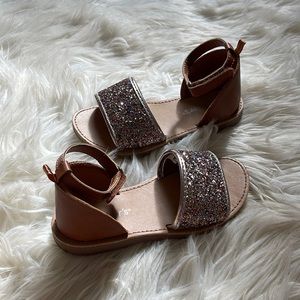 NWOT Glitter Carters Girls Sandals